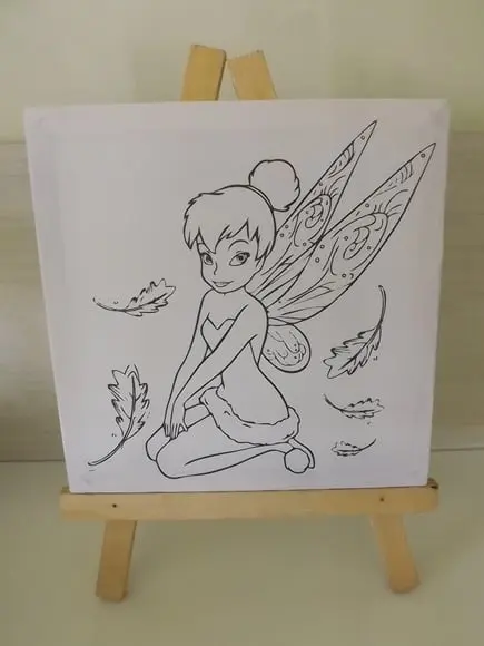 Tela de Pintura Personalizada Tinker Bell