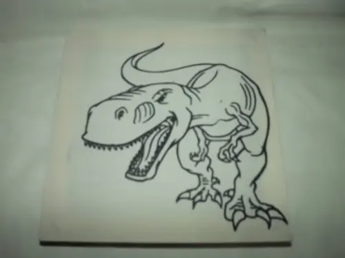 Tela de Pintura Personalizada Tiranossauro Rex