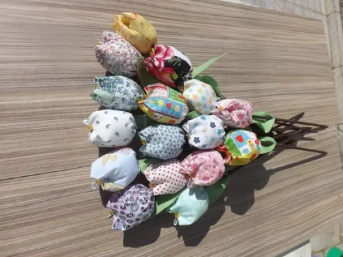 Tulipas de tecido