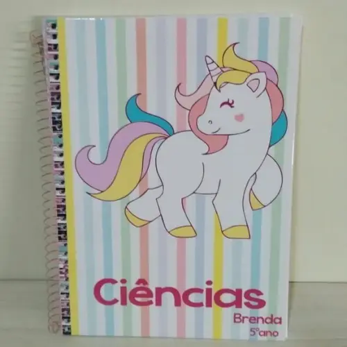 Caderno Personalizado Unicórnio