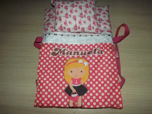 Caminha de Boneca Portátil Personalizada