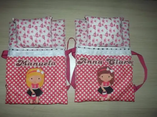 Caminha de Boneca Portátil Personalizada