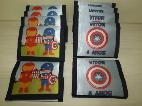 Carteira Heróis Cute