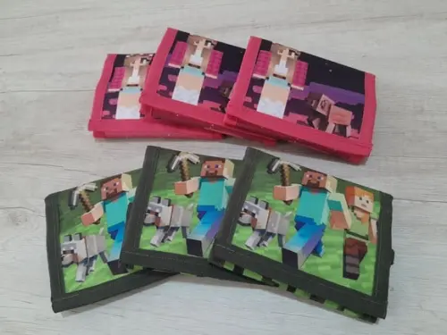 Carteira Personalizada Minecraft Menina