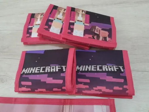 Carteira Personalizada Minecraft Menina