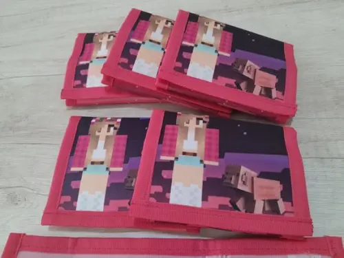 Carteira Personalizada Minecraft Menina