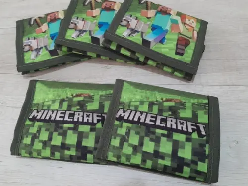 Carteira Personalizada Minecraft Menino