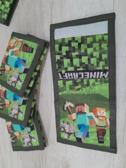 Carteira Personalizada Minecraft Menino