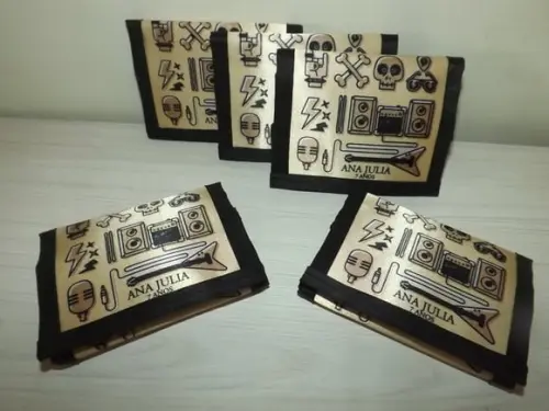 Carteira Personalizada Rock
