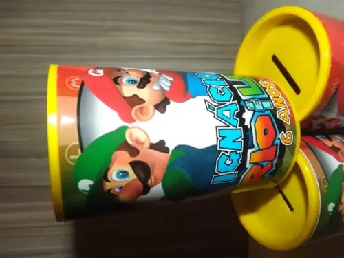 Cofrinho Personalizado Mario Bross