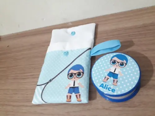 Copo retrátil com necessarie LOL Menino