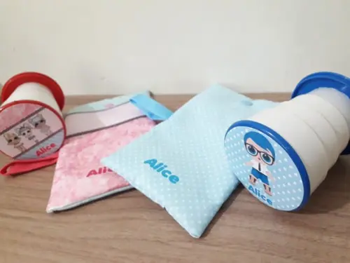 Copo retrátil com necessarie LOL Menino