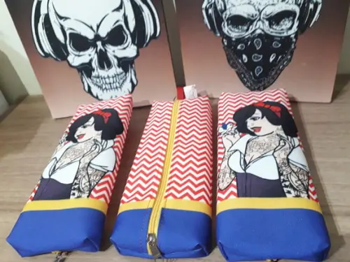 Estojo Personalizado Branca de Neve Tatuada