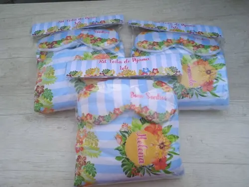 Kit Festa do Pijama Luxo Tropical