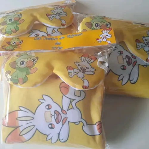 Kit Festa do Pijama Pokémon Turma