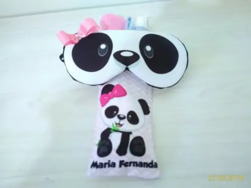Kit Festa do Pijama Ursinha Panda