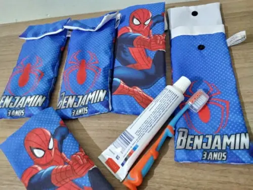 Kit Higiene Fino - Homem Aranha Azul