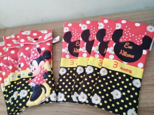 Kit Higiene Fino - Minnie Vermelha