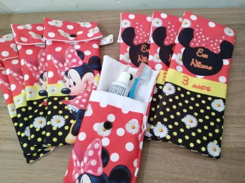 Kit Higiene Fino - Minnie Vermelha
