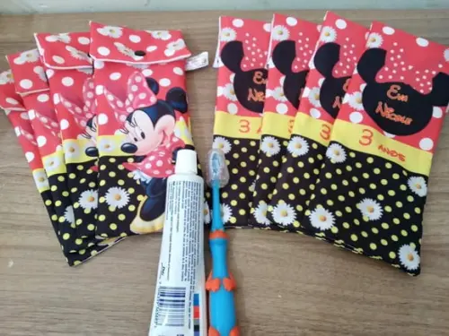 Kit Higiene Fino - Minnie Vermelha