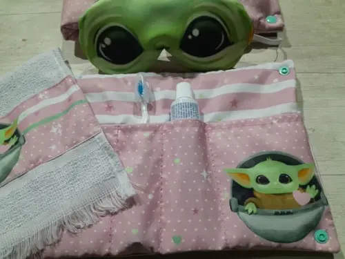 Kit Higiene Luxo Festa do Pijama Baby Yoda