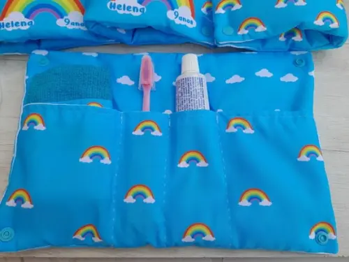 Kit Higiene Luxo Festa do Pijama Arco Íris