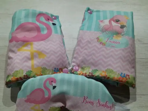 Kit Higiene Luxo Festa do Pijama Flamingo