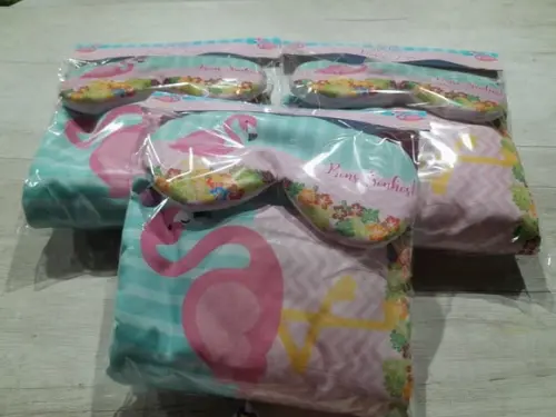 Kit Higiene Luxo Festa do Pijama Flamingo