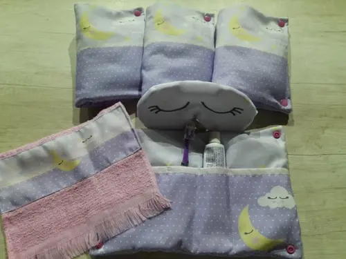 Kit Higiene Luxo Festa do Pijama Lua Lilás