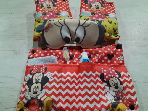 Kit Higiene Luxo Festa do Pijama Minnie Vermelha