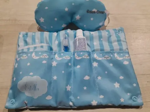 Kit Higiene Luxo Festa do Pijama Nuvem Azul