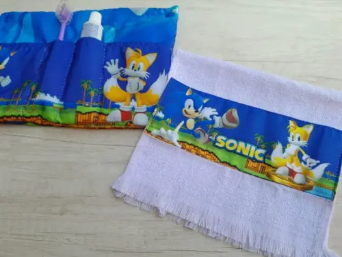 Kit Higiene Luxo Festa do Pijama Sonic