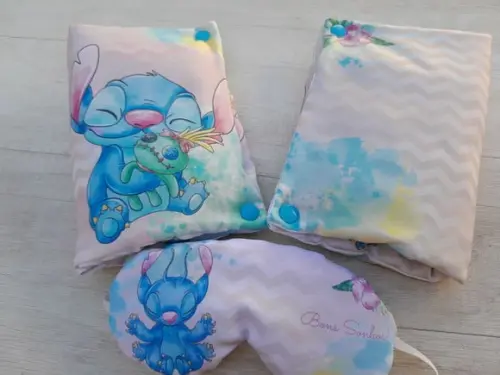 Kit Higiene Luxo Festa do Pijama Stitch Menina