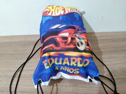 Kit Mochila e Tapa Olho Infantil Hot Wheels