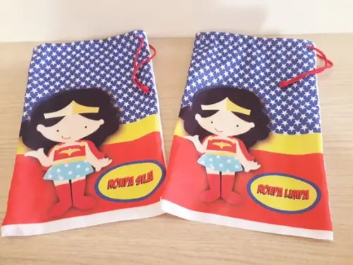 Kit Roupa Suja Roupa Limpa Mulher Maravilha