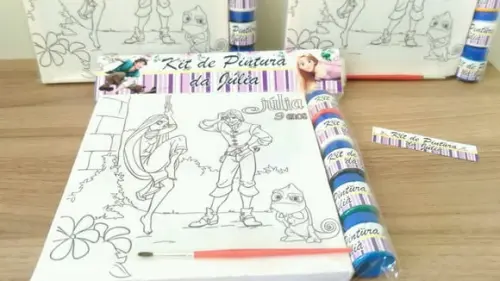 Kit Tela de Pintura Enrolados com Lapela