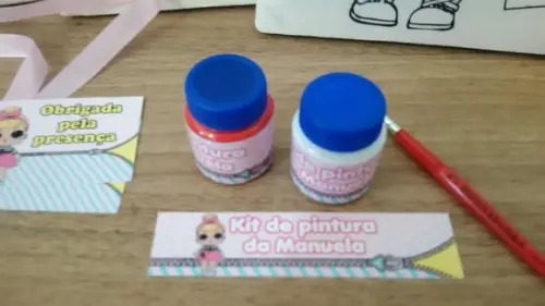 Kit Tela de Pintura Guache Lol Surprise