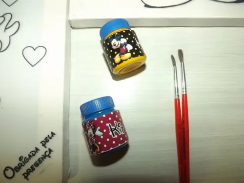 Kit Tela de Pintura Guache Mickey