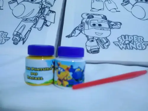 Kit Tela de Pintura Guache Super Wings