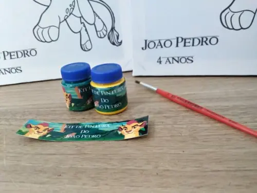 Kit Tela de Pintura Kion e a Guarda do Leão com Lapela