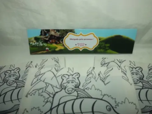 Kit Tela de Pintura Menina e Urso com Lapela