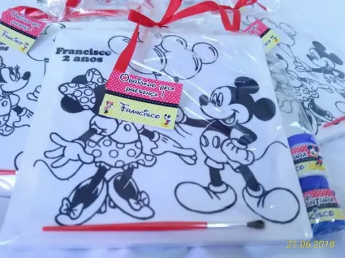 Kit Tela de Pintura Mickey e Minnie