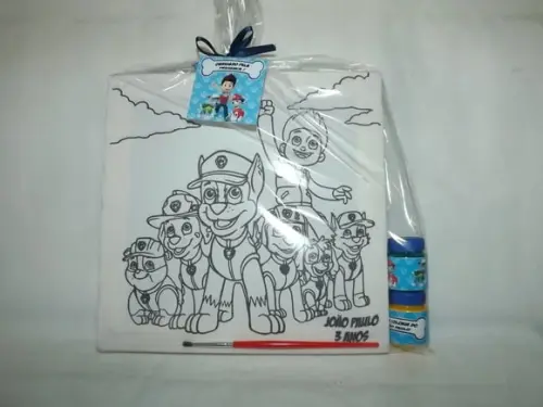 Kit Tela de Pintura Patrulha Canina
