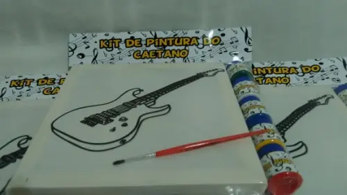 Kit Tela de Pintura Rock com Lapela