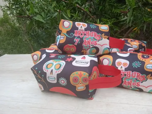 Mini Box Caveira Mexicana Preta