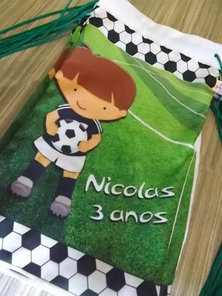Mochila Infantil Personalizada Futebol