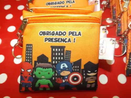 Porta Níquel Personalizado Heróis Baby