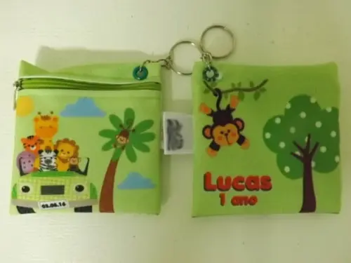 Porta Níquel Personalizado Safári Com argola