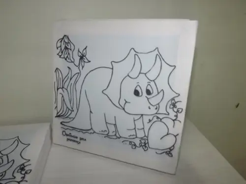 Tela de Pintura Personalizada Dinossauro