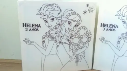 Tela de Pintura Personalizada Frozen Fever